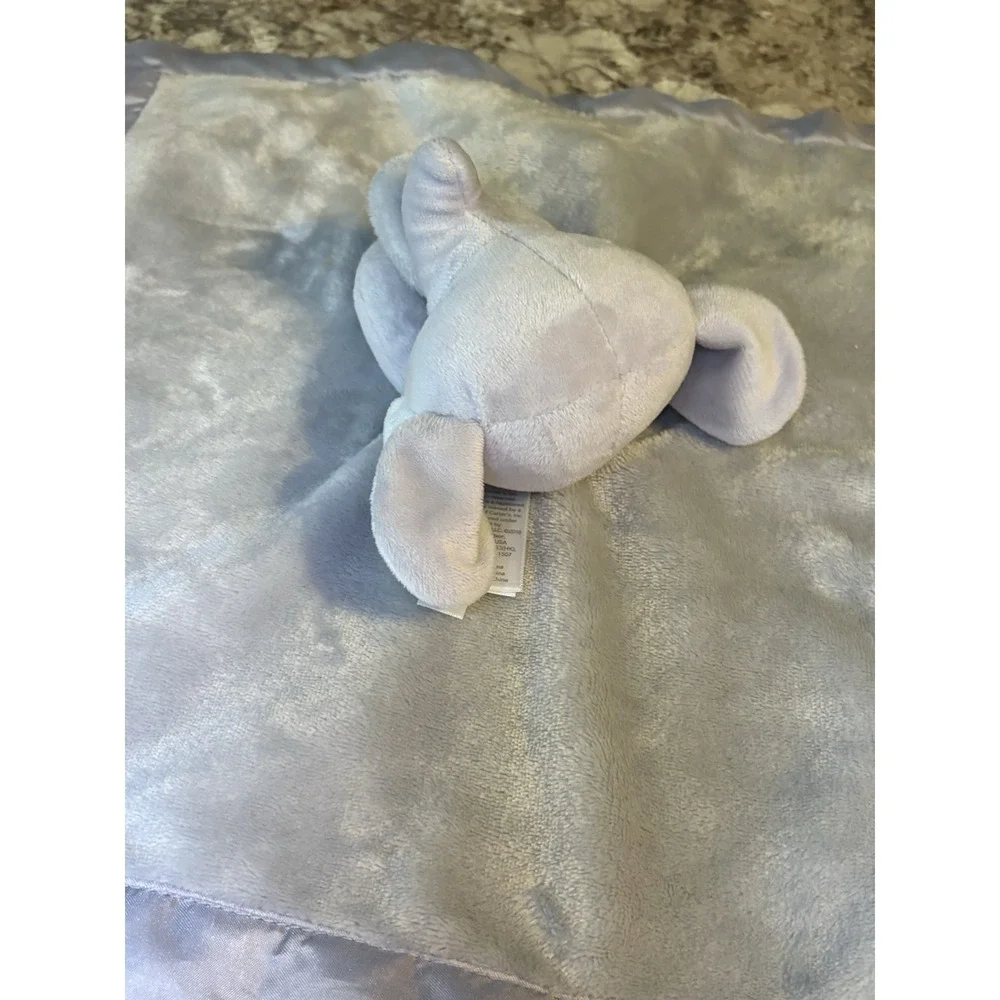 2016 Carter's Elephant Lovey Plush Animal Gray Grey‎ Satin Security Blanket